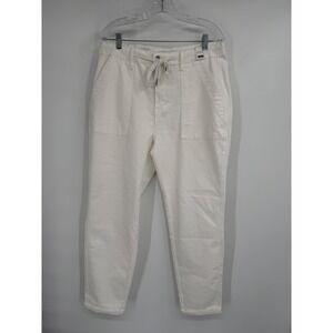 Judy Blue Jeans Jogger high rise Waist White stretch denim sz 15/32 NWT